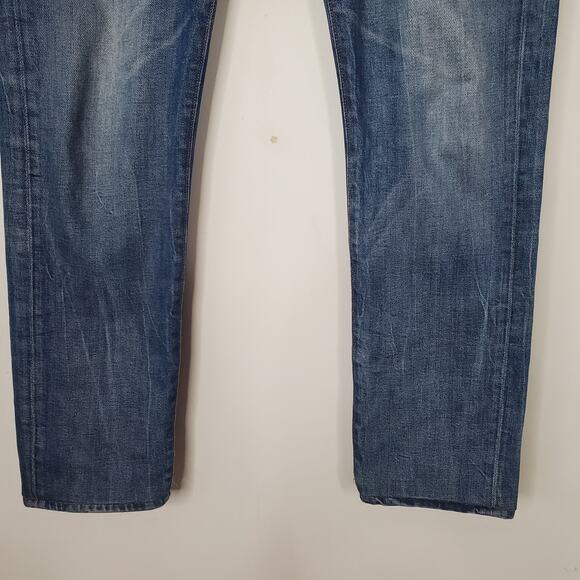 True Religion Jeans Rocco Slim Fit Classic Denim Jeans Stretch Blue Mens Size 31 - Picture 6 of 11